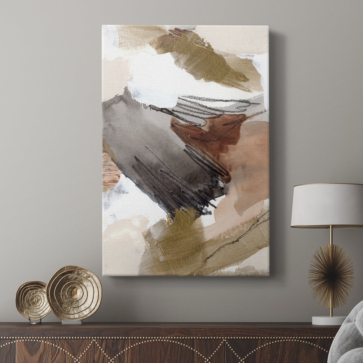 Antique Gold III - Canvas Art Print