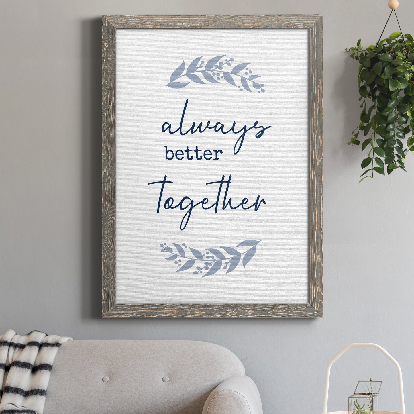 Always Together - Premium Canvas Framed in Barnwood - Ready to Hang