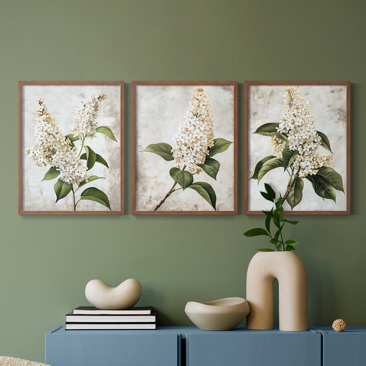 Floral Study Series LXXXVII - Restickable Framed Art Set