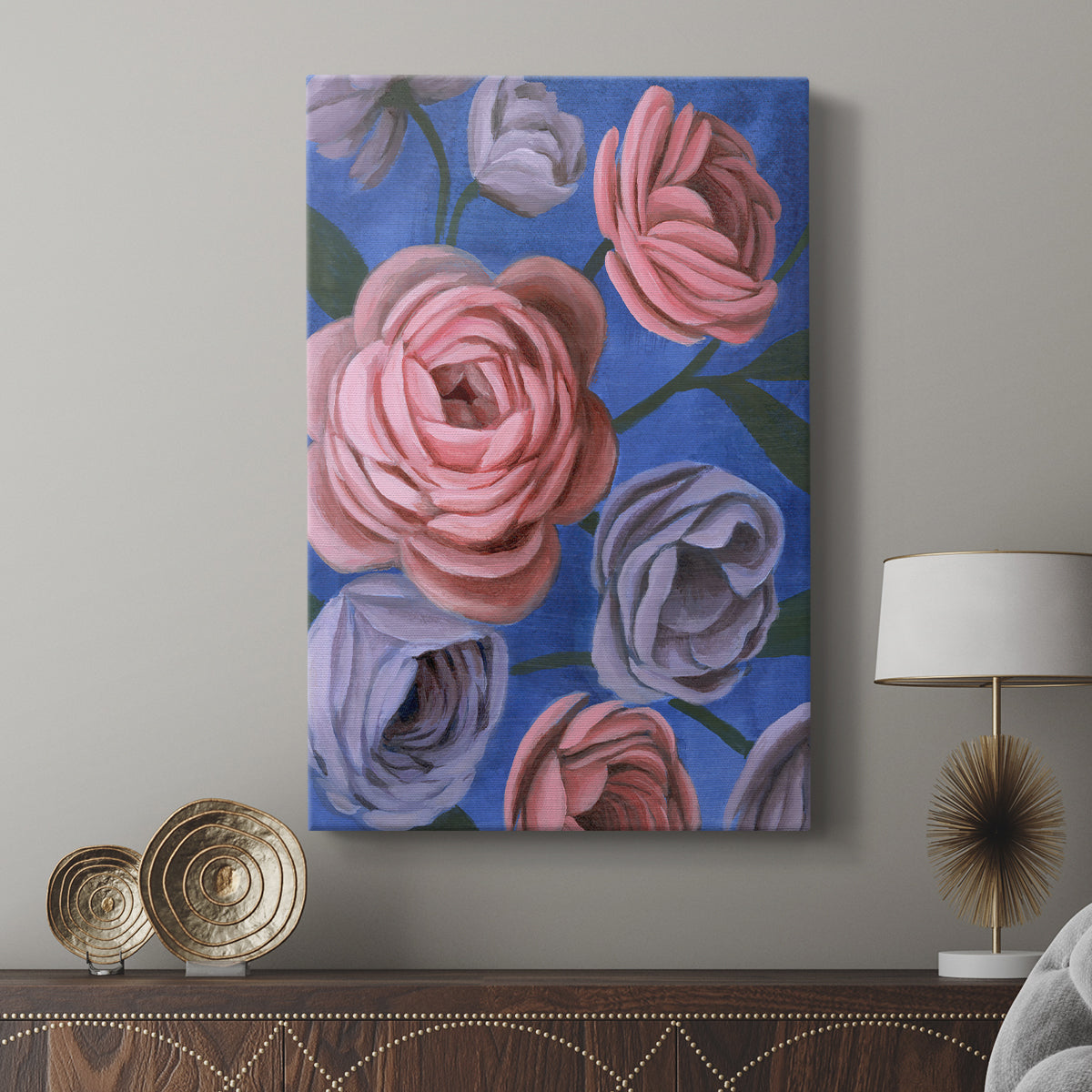 Layered Petals II - Canvas Art Print