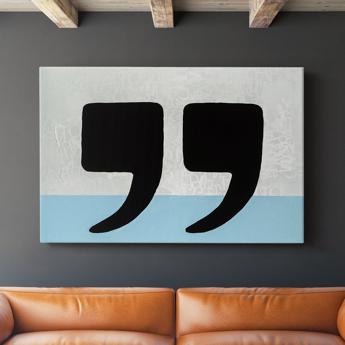 He Said She Said - Canvas Art Print