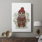Owl in Tartan Scarf - Canvas Art Print