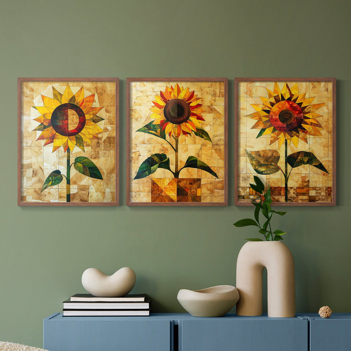 Floral Study Series CLVIII - Restickable Framed Art Set