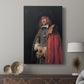 Canvas art print featuring a classic portrait with warm shading and detail displayed in a modern interior space.