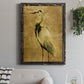 Gold Crane at Dusk II - Premium Canvas Framed in Barnwood - Ready to Hang