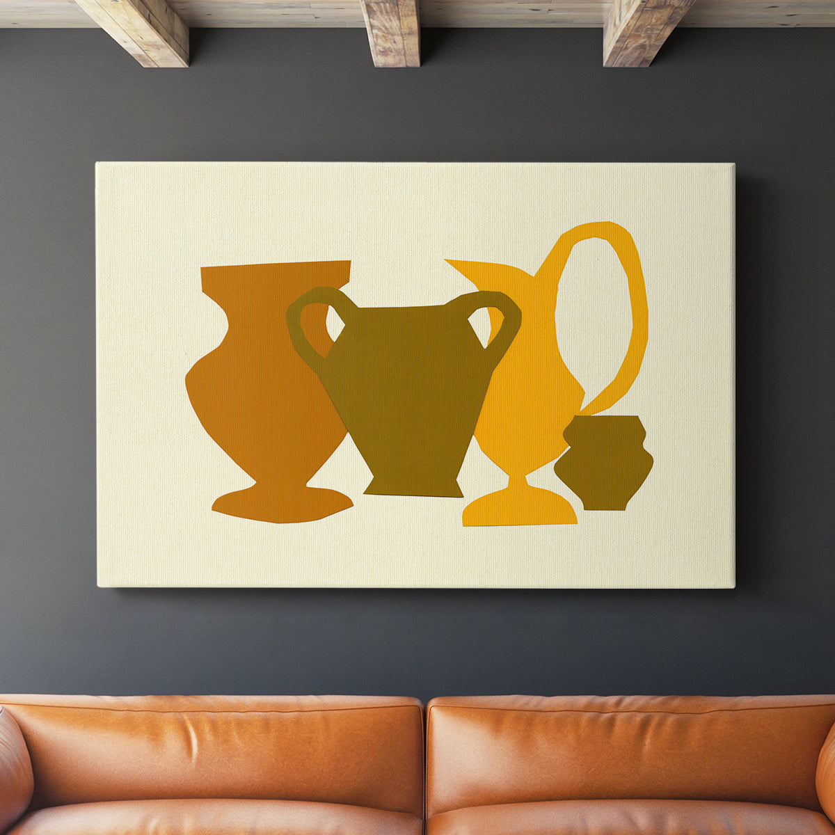 Posing Pottery II - Canvas Art Print