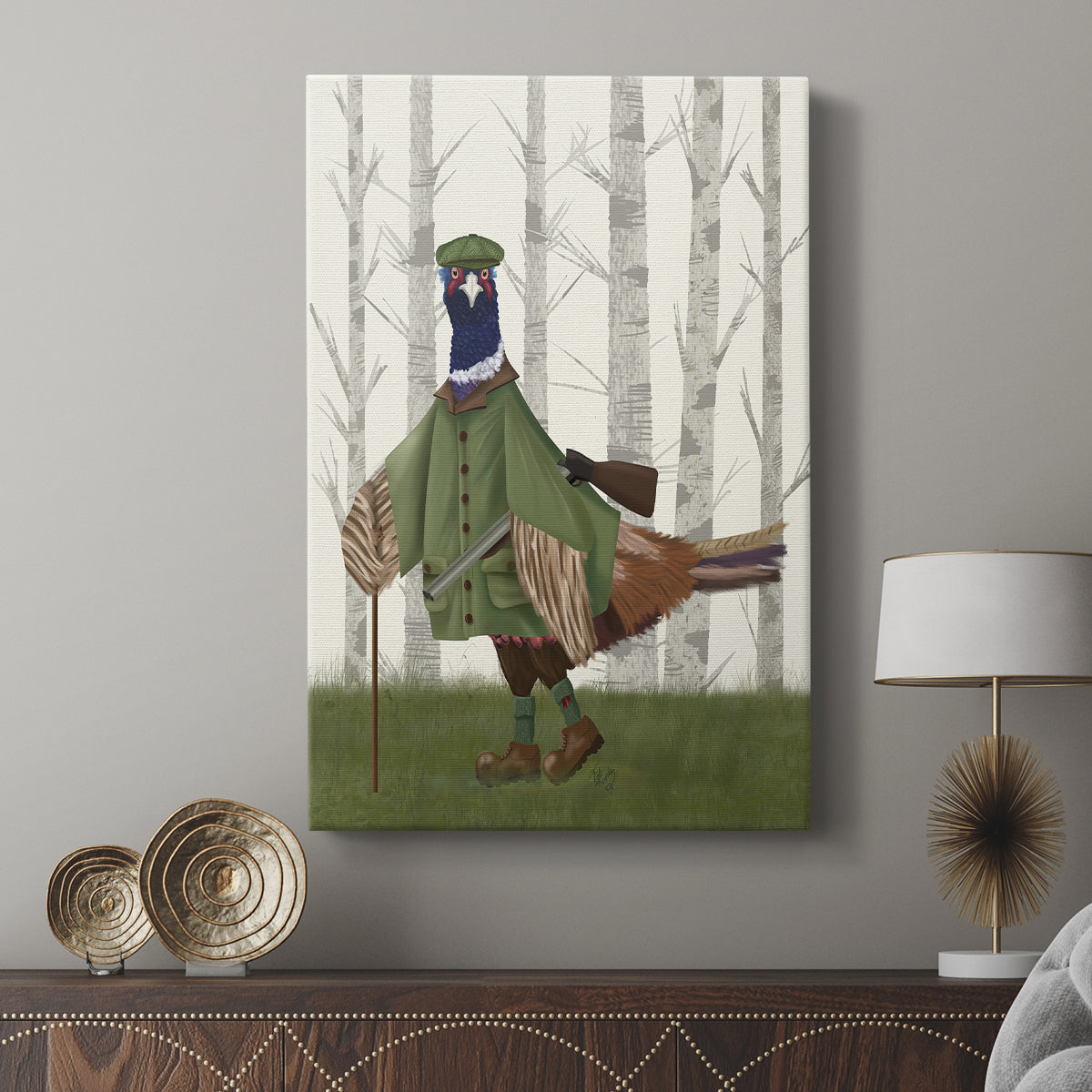 Pheasant Shooting Party 6 - Canvas Art Print