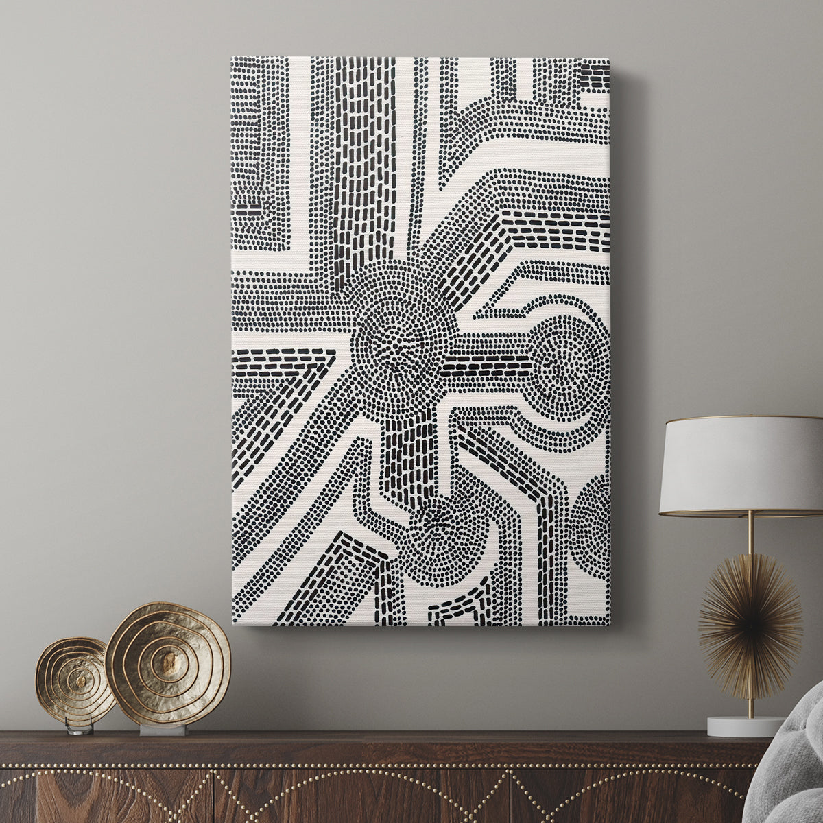 Dots and Dashes II - Canvas Art Print