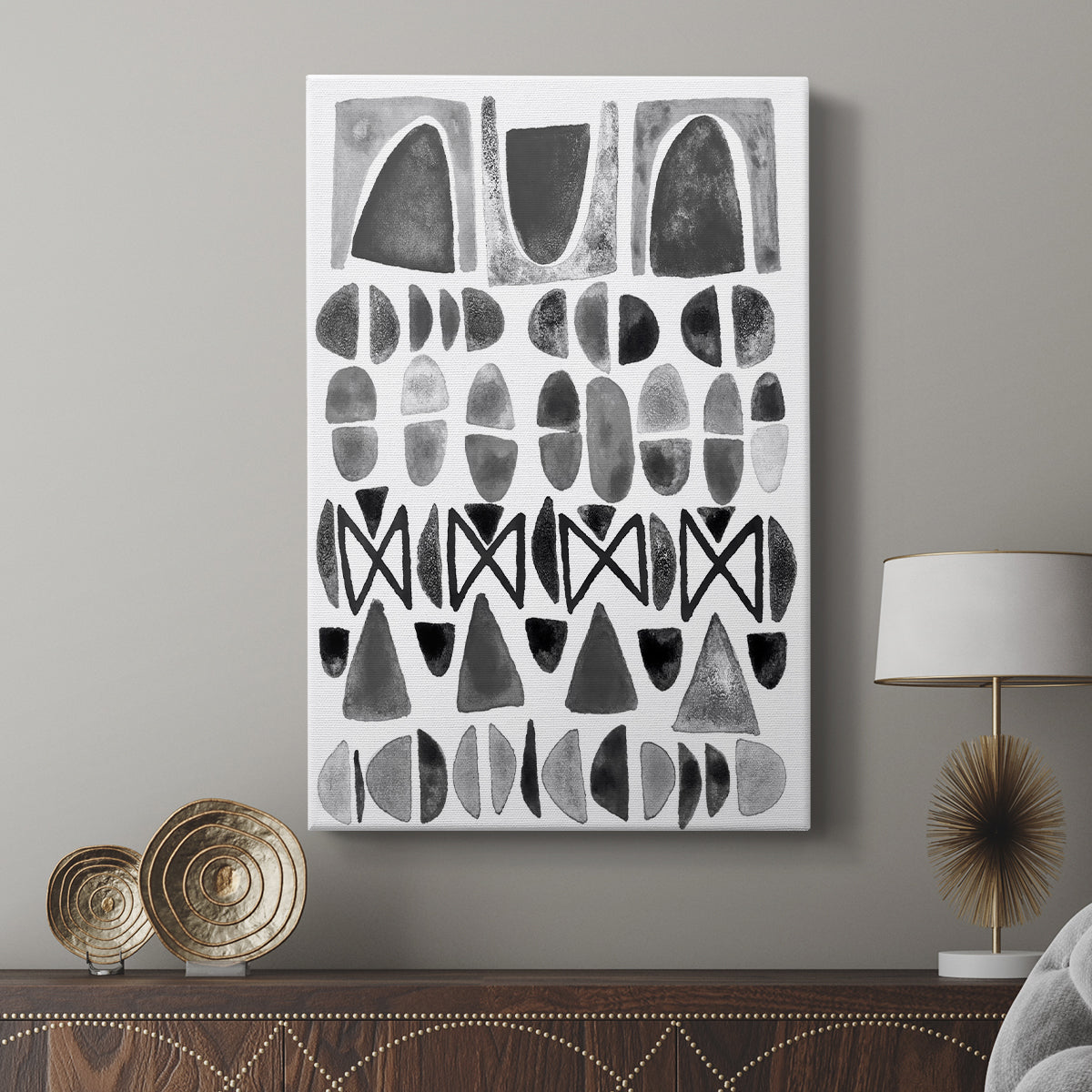 Grey Arches I - Canvas Art Print