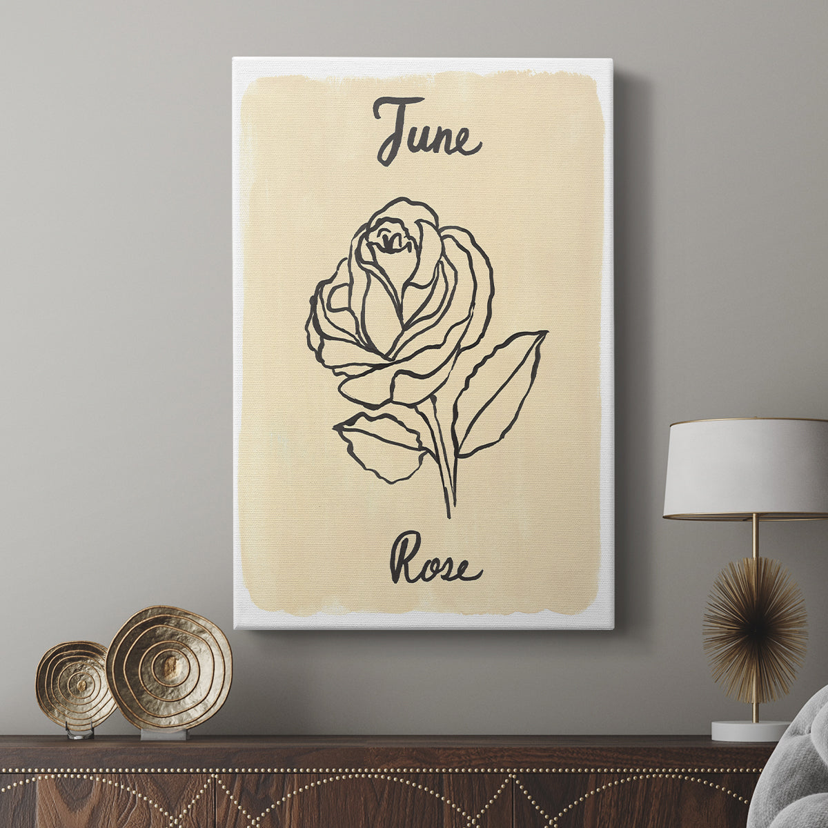 Birth Month VI - Canvas Art Print