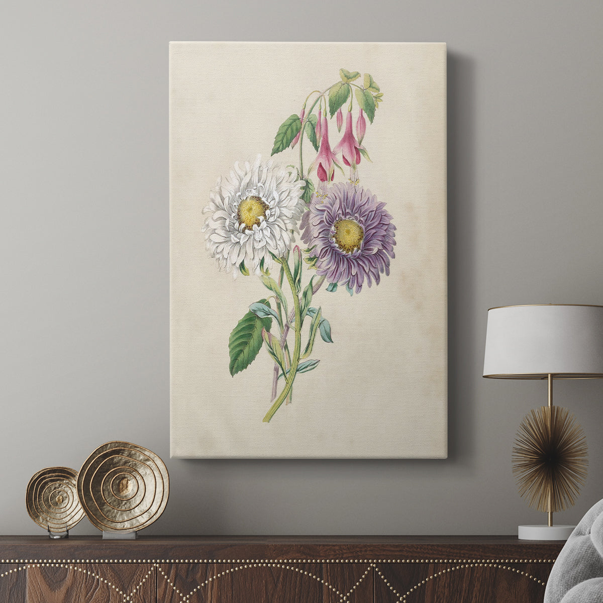 Antique Garden Bouquet III - Canvas Art Print