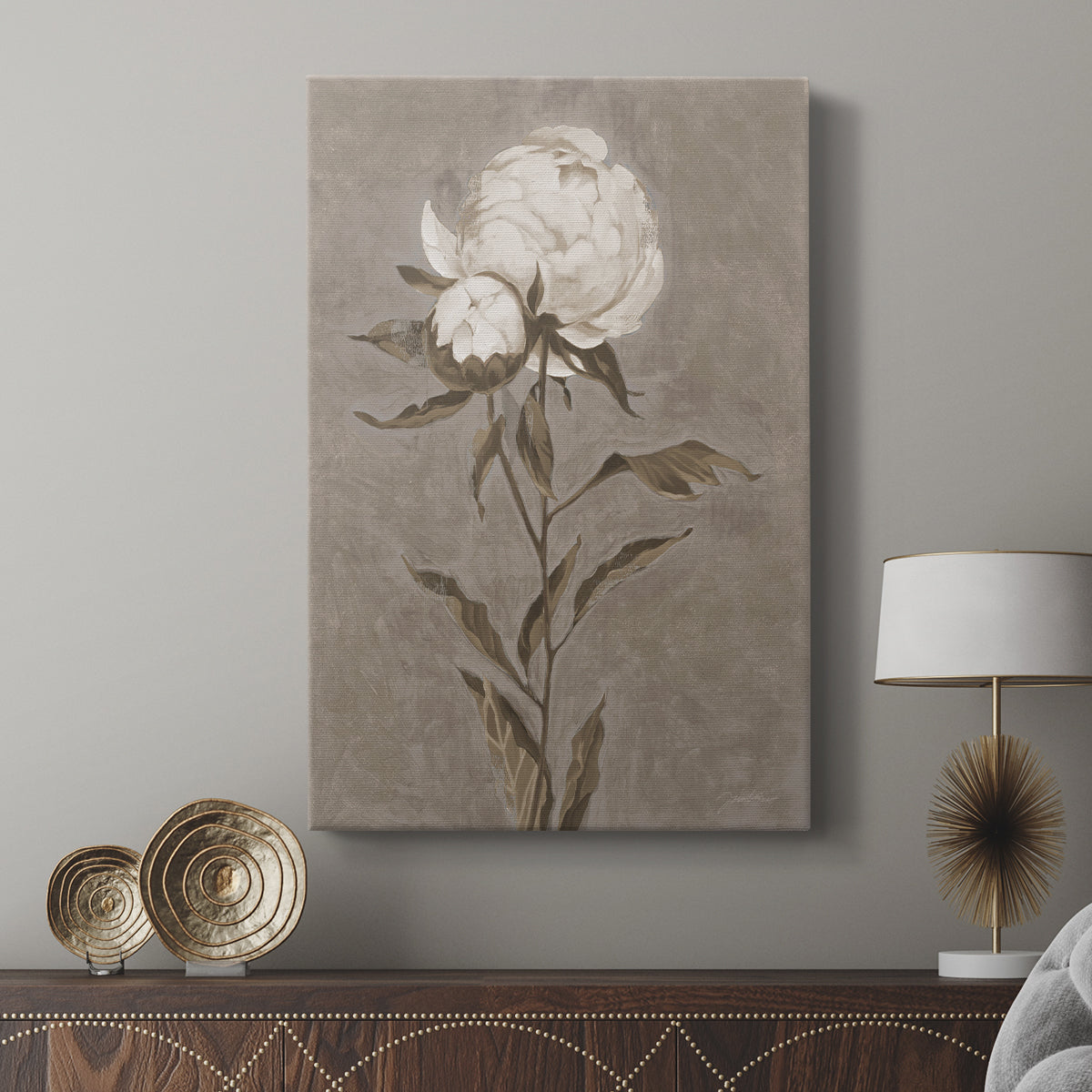 Pretty As A Peony II - Canvas Art Print