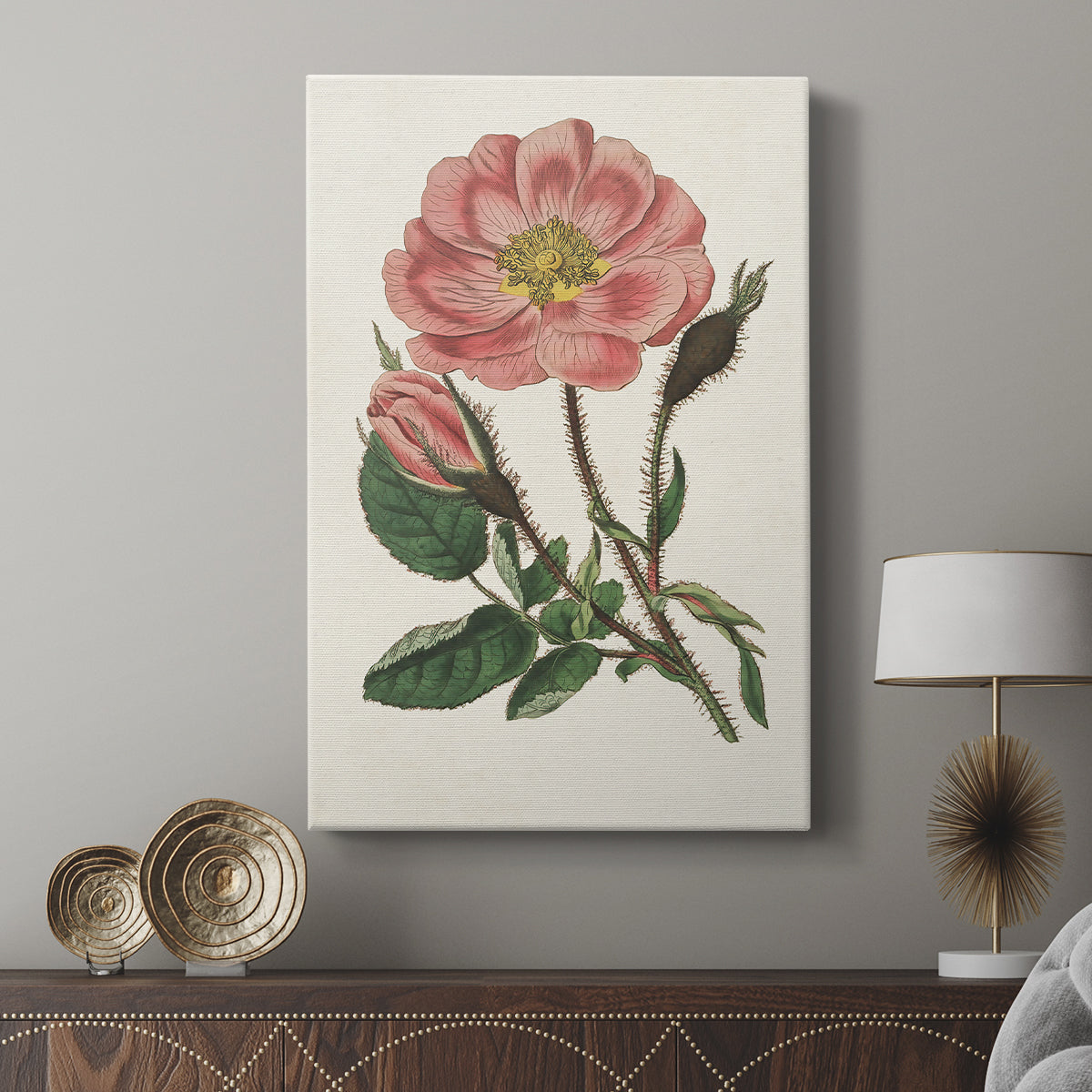 Pink Floral Mix IX - Canvas Art Print