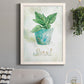 Potted Basil - Premium Canvas Framed in Barnwood - Ready to Hang