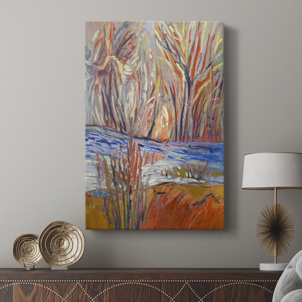 Cadmium Winter Solstice I - Canvas Art Print