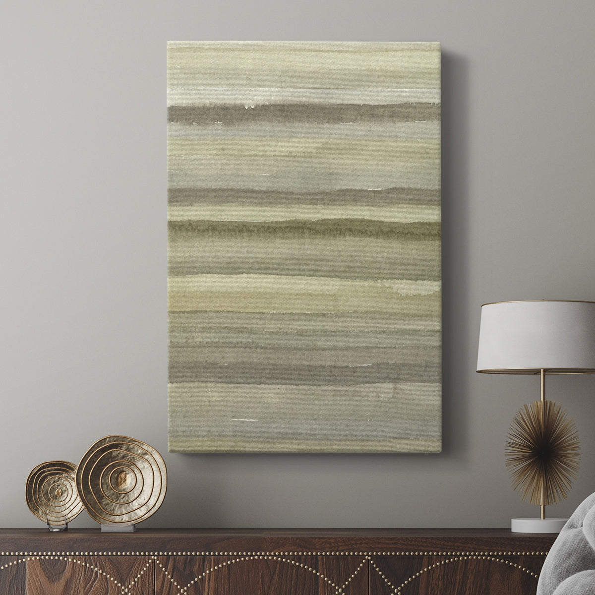Lines in Neutral II - Canvas Art Print