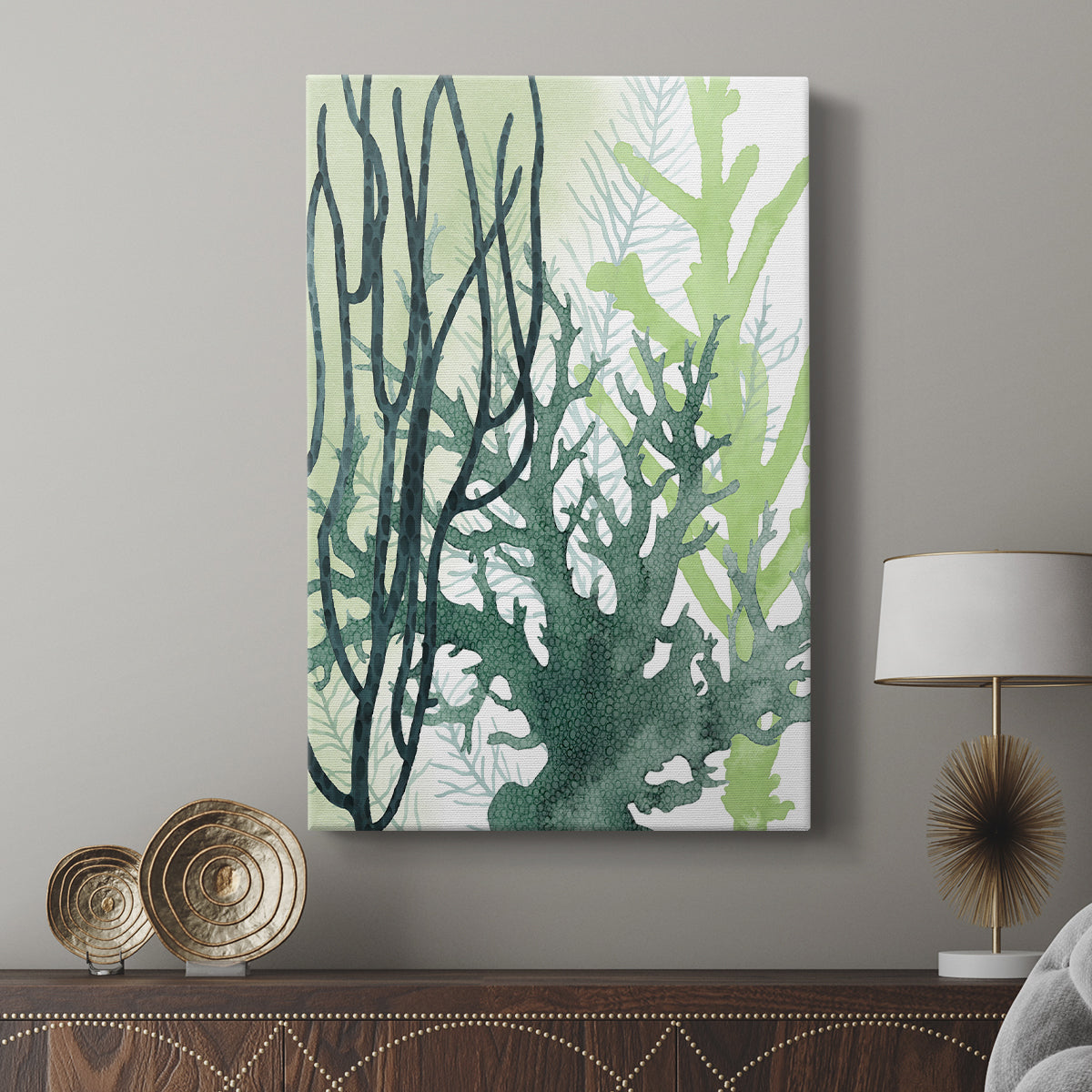 Textured Coral II - Canvas Art Print