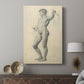 Canvas art print featuring a soft drawing capturing posture and proportion displayed in a modern interior space.