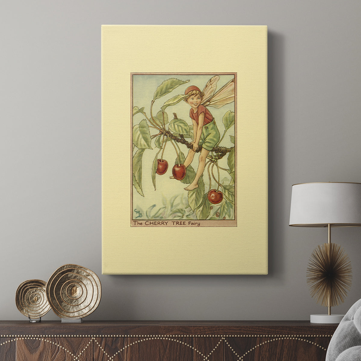 The Cherry Tree Fairy - Canvas Art Print