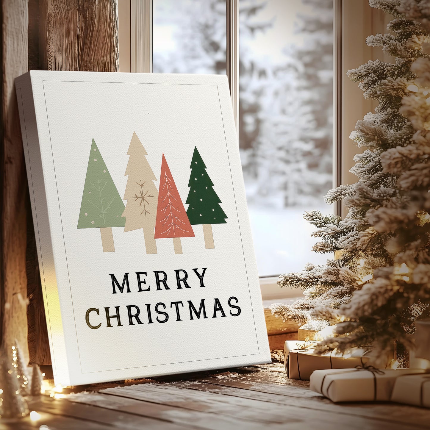 Sleigh of Silver Carol - Canvas Art Print