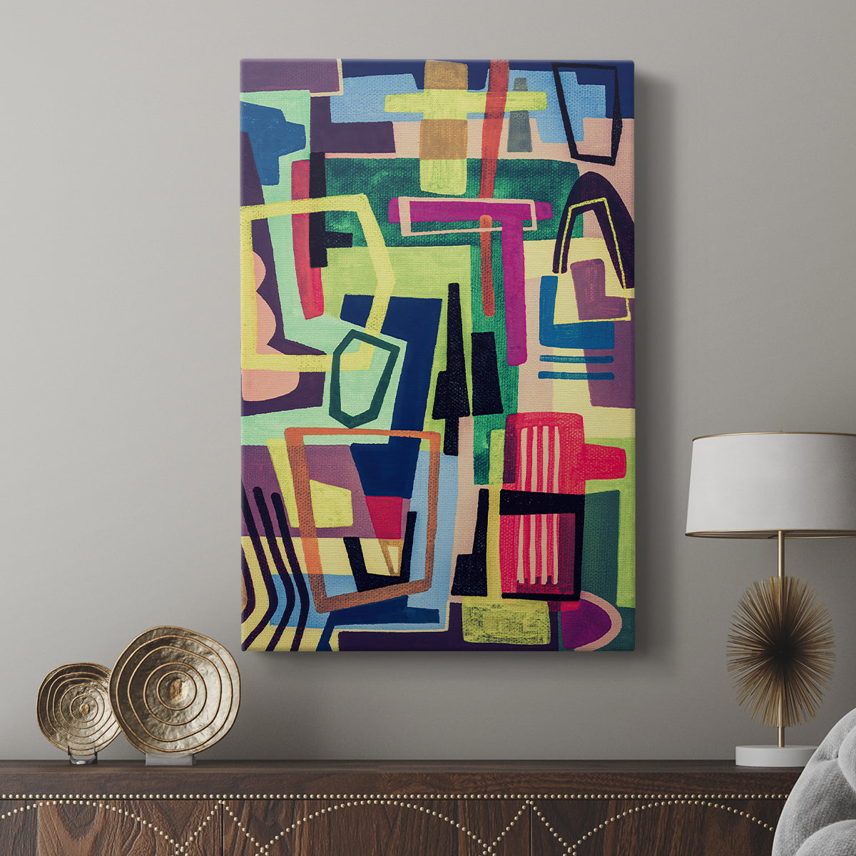 Connected Colors I - Canvas Art Print