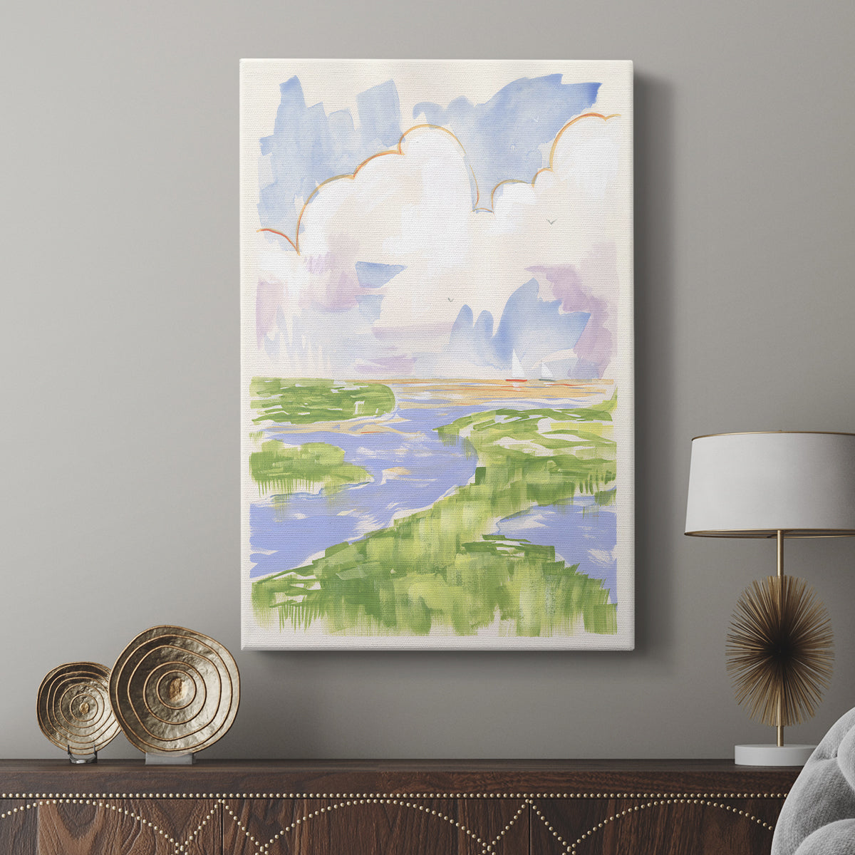 Low Country River Vista II - Canvas Art Print