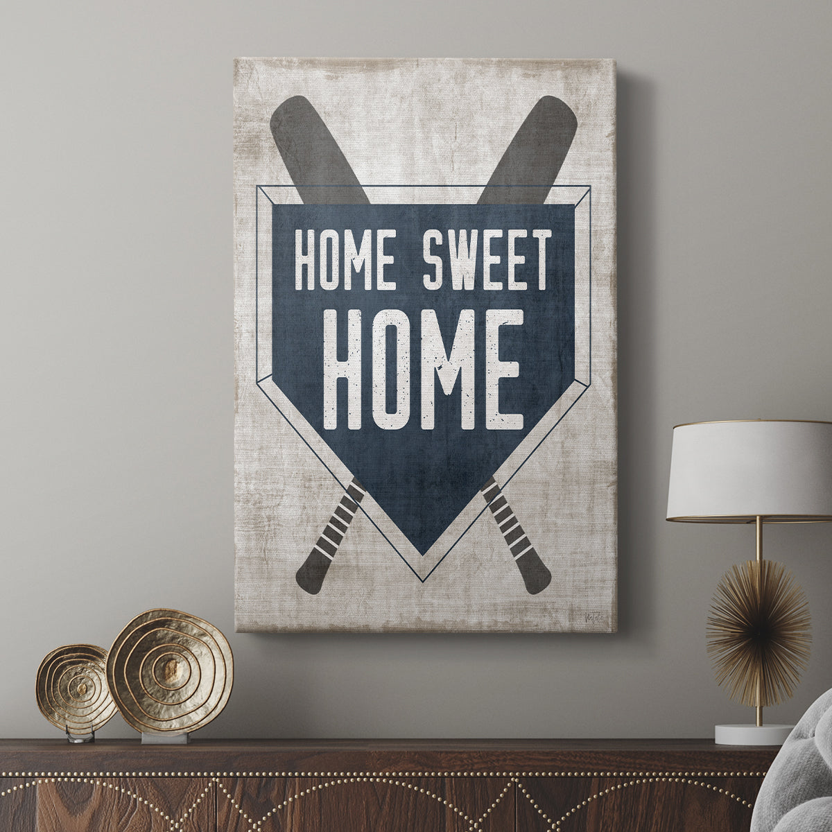 Home Sweet Home Base - Canvas Art Print