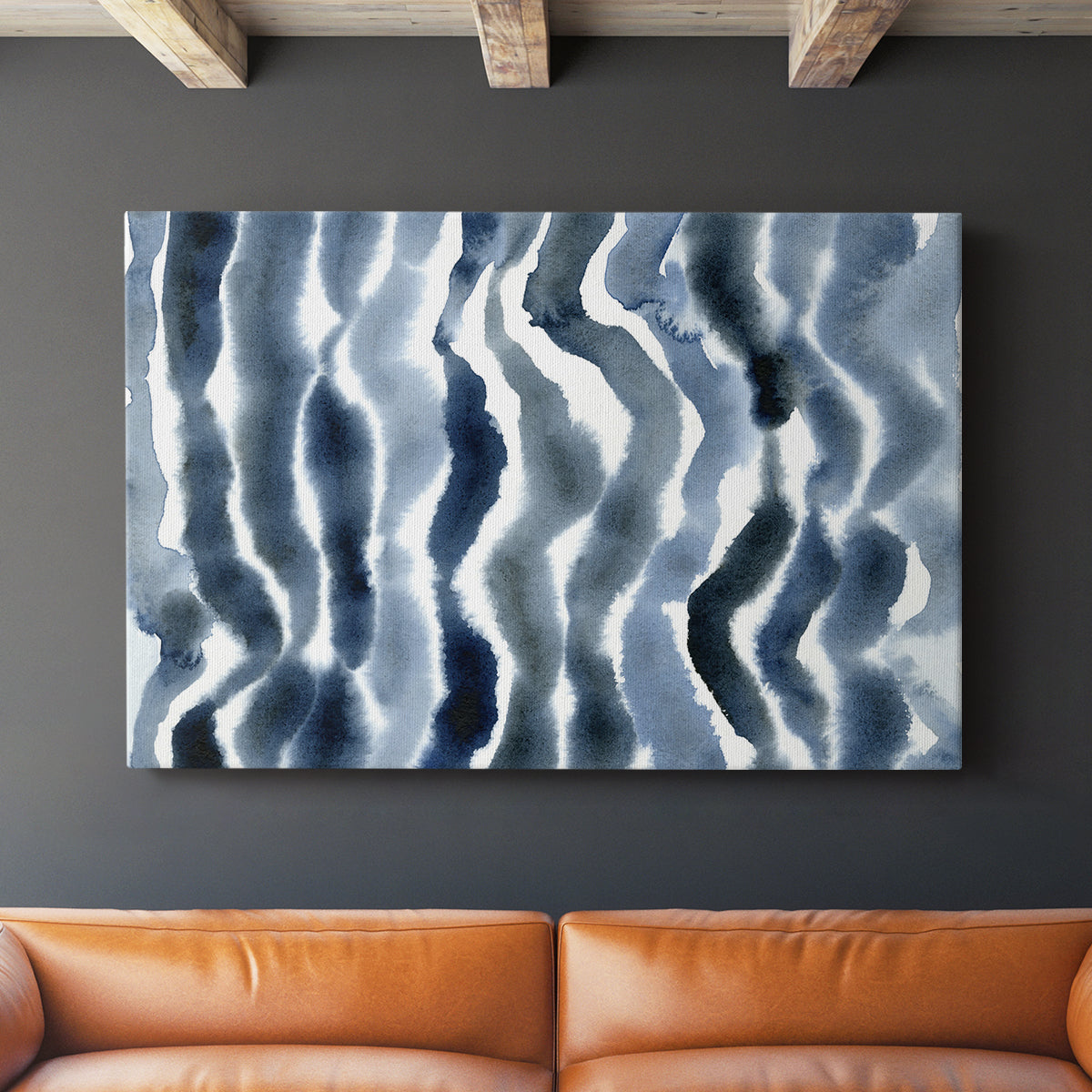 True Blue Wave II - Canvas Art Print