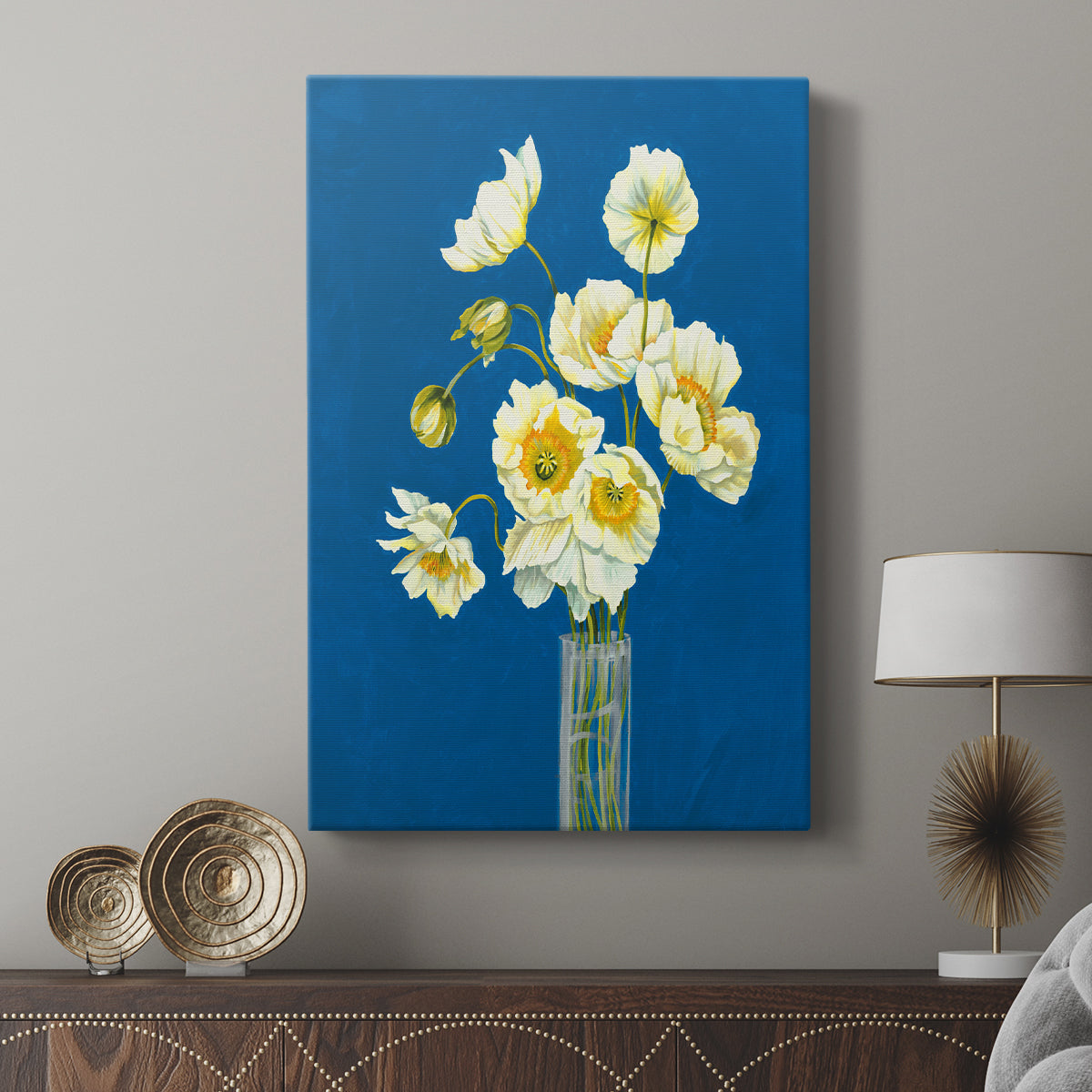 Ice Poppies - Canvas Art Print