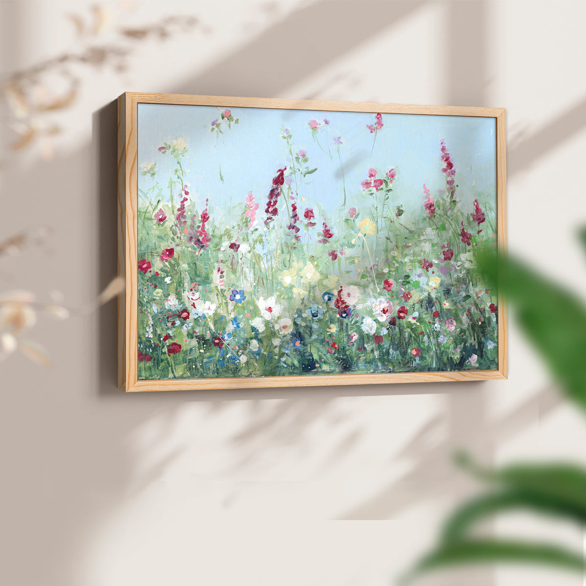 44433,wildflower,painting,landscape,meadow,flowers,nature,floral,tranquility,blue sky,colorful blooms,spring,artwork,garden,close-up,day scene,brush strokes,natural beauty,environment,botanical,flora,creative,serene,beauty,home decor,contemporary,visual art,scenic,summer,color palette,vivid,natural light,scenic view,inspiration,art gallery,elegant,Re-stickable,Plants & Flowers