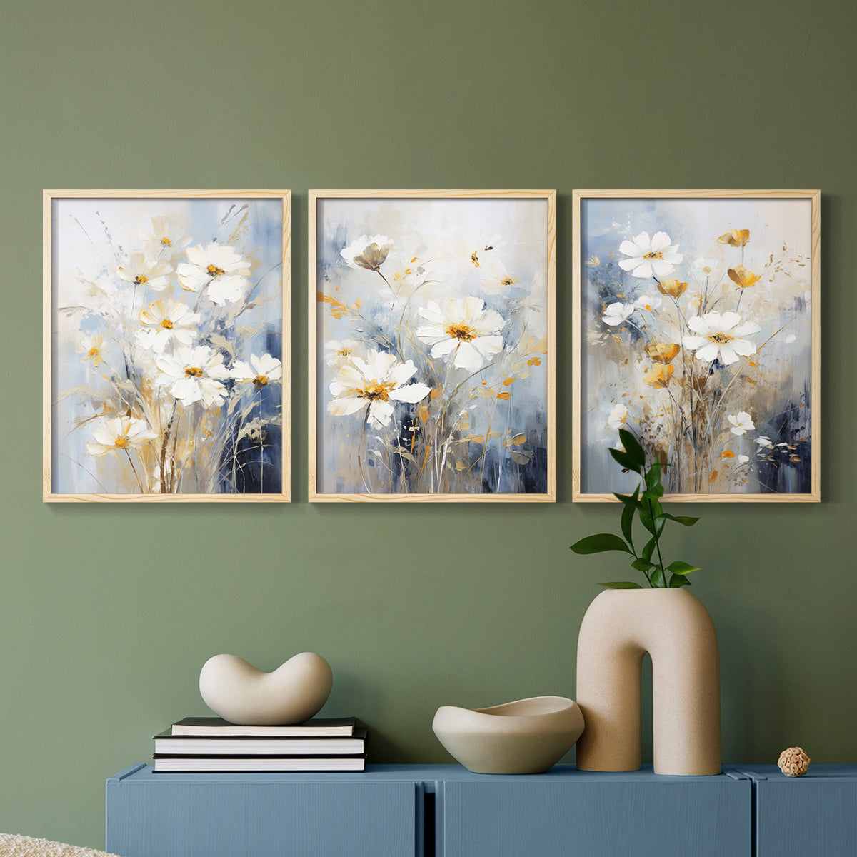Floral Study Series XCV - Restickable Framed Art Set