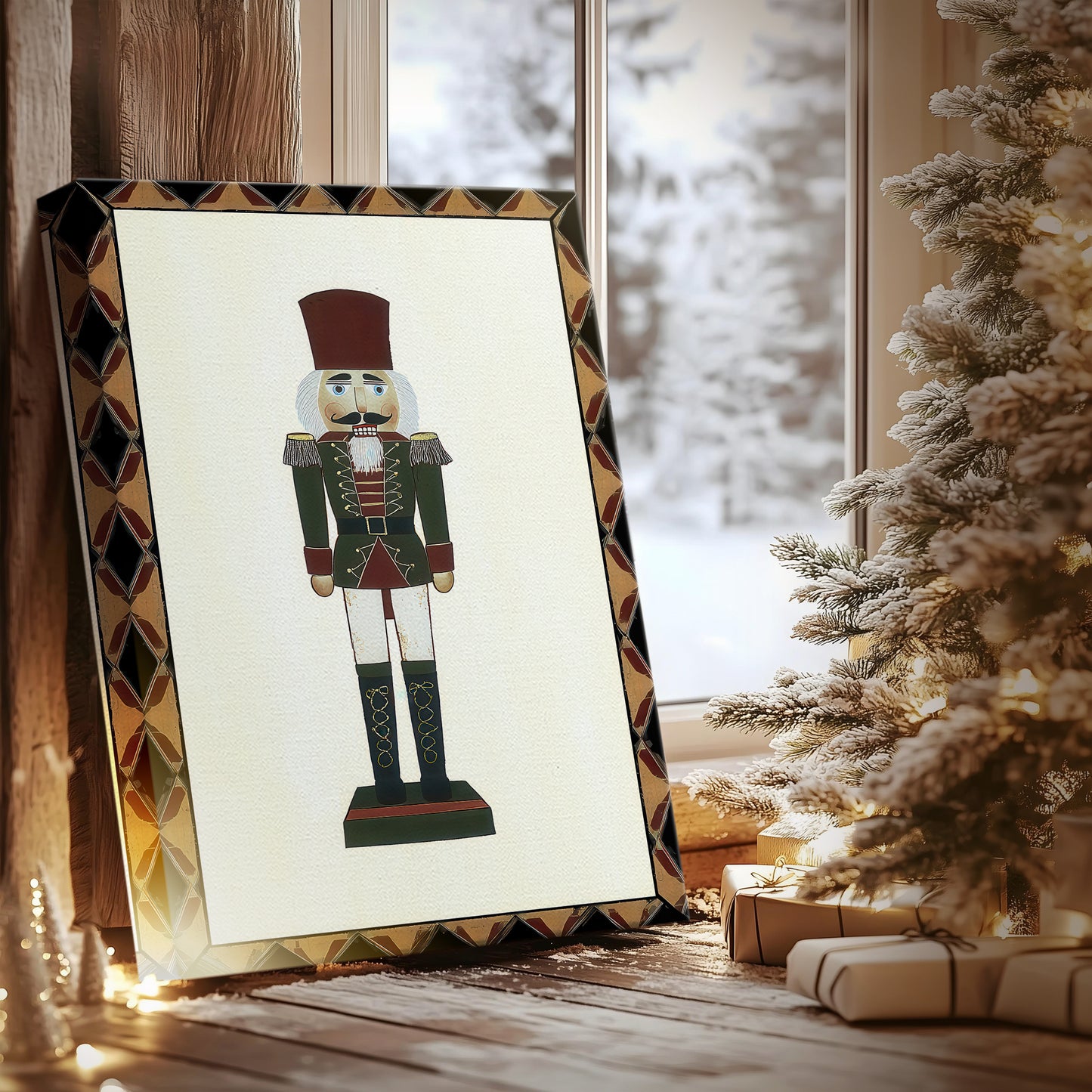 Pearled Serenade of Fir - Canvas Art Print