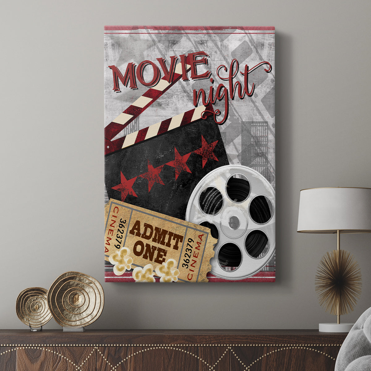 Movie Night II - Canvas Art Print
