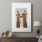 Kissing Giraffes with Birds - Canvas Art Print