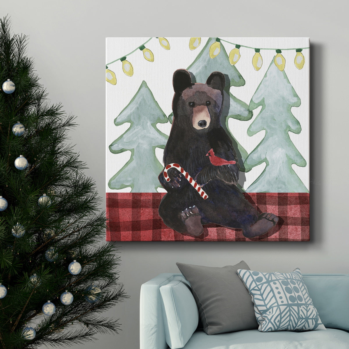 A Very Beary Christmas I-Premium Gallery Wrapped Canvas - Ready to Hang