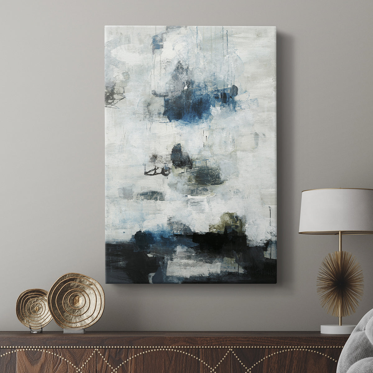 Black & Blue - Canvas Art Print