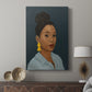 Figure in Yellow Earring - Canvas Art Print
