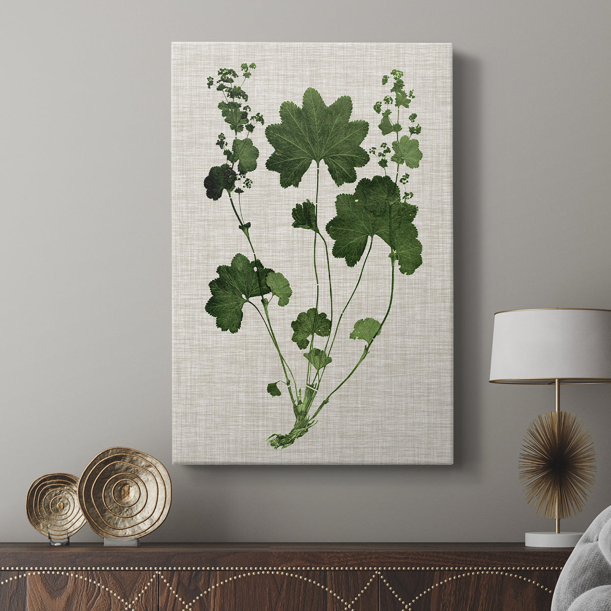 Forest Foliage on Linen IV - Canvas Art Print