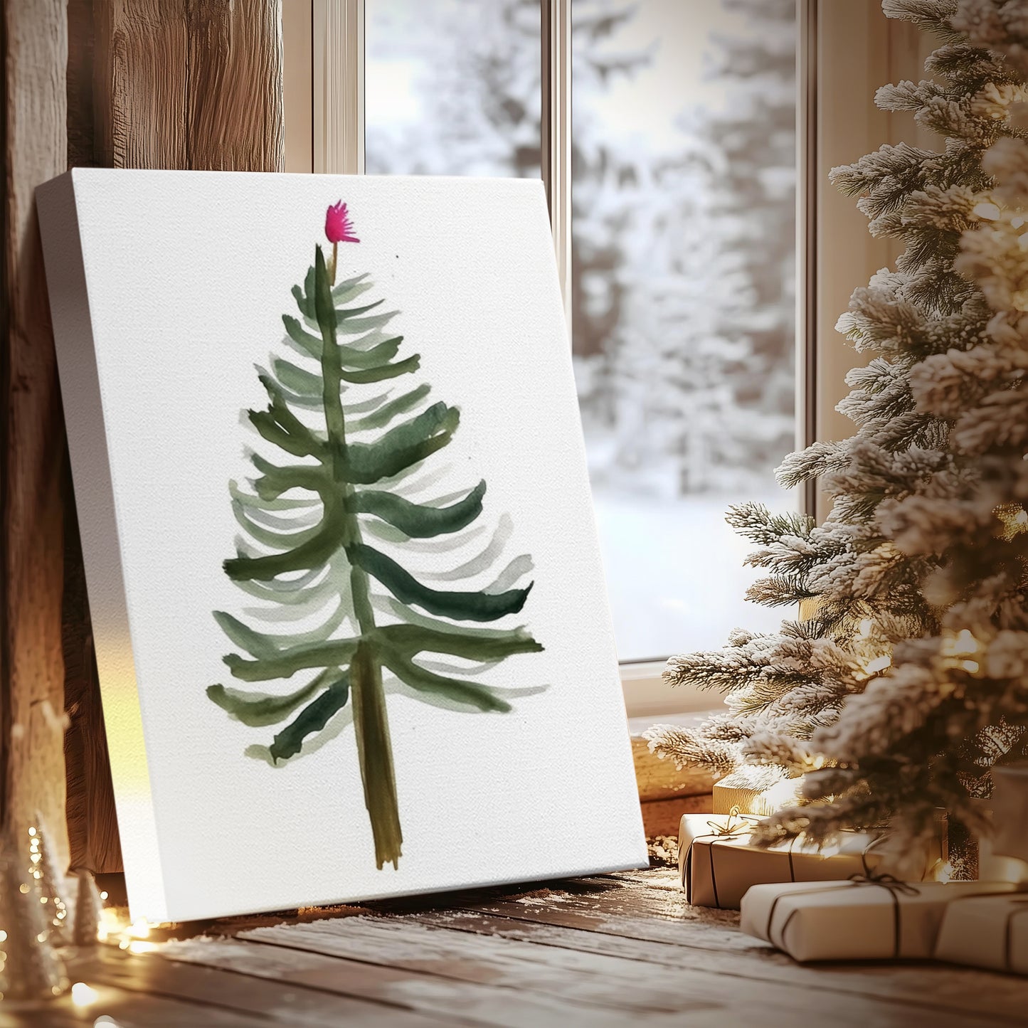 Dawn of Snowwhite Lantern - Canvas Art Print