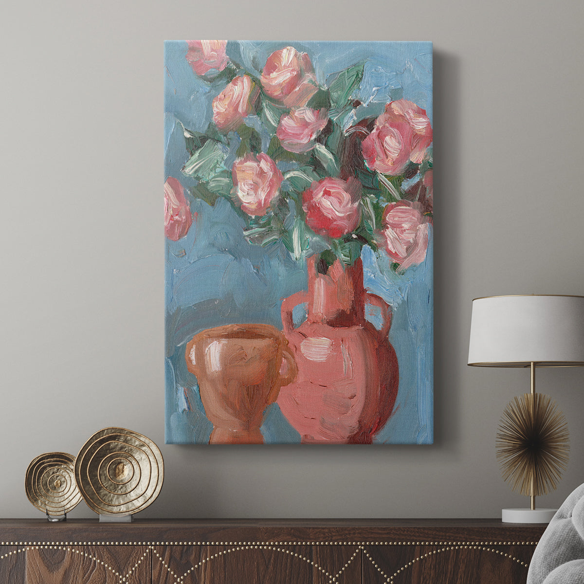 Rosa Blooms I - Canvas Art Print