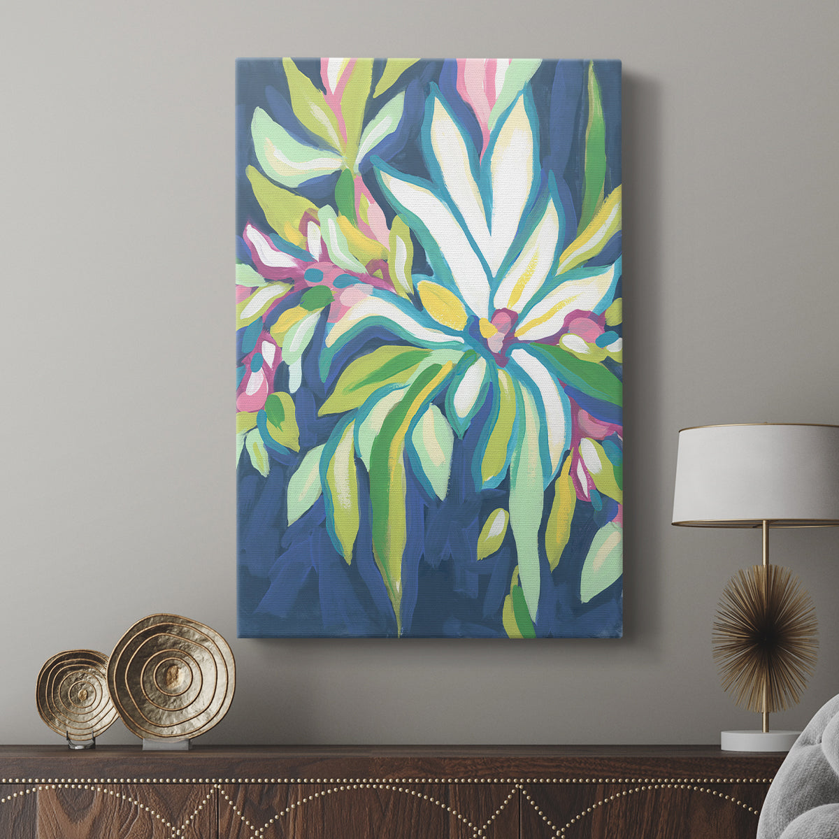 Blue Tropics IV - Canvas Art Print