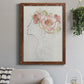 Fashion Floral Silhouette II - Barnwood Framed Canvas Print