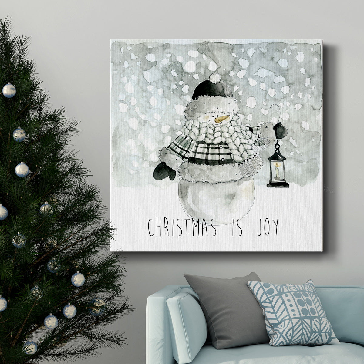 Christmas is Joy-Premium Gallery Wrapped Canvas - Ready to Hang