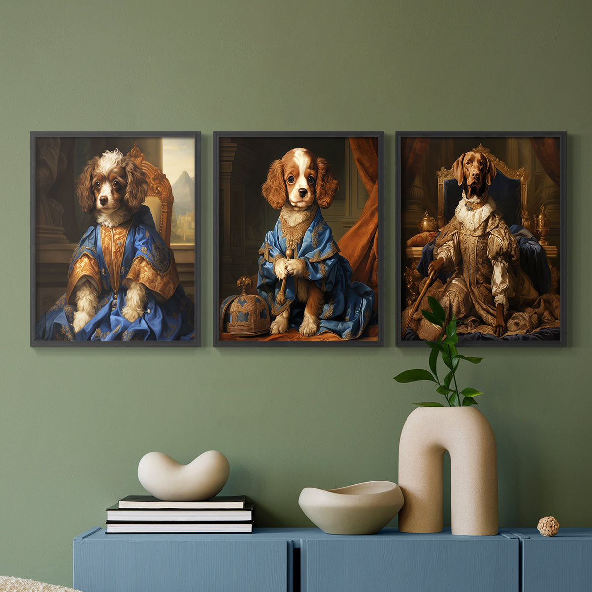Royal Animals Series LIX - Restickable Framed Art Set