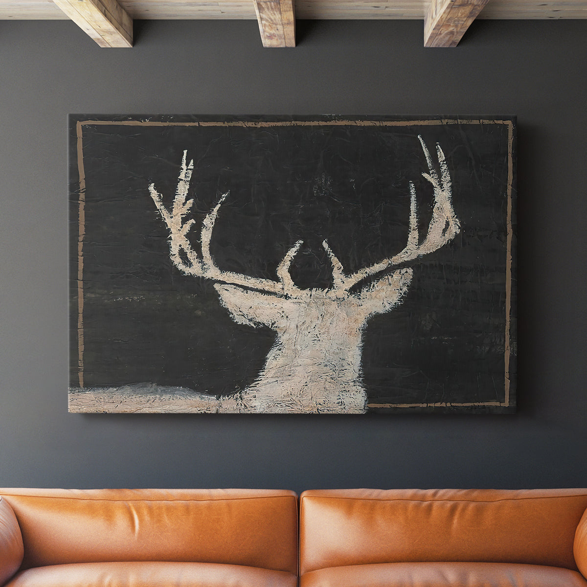 Brow Tine Deer II - Canvas Art Print