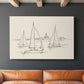 Coastal Contour Sketch II - Canvas Art Print