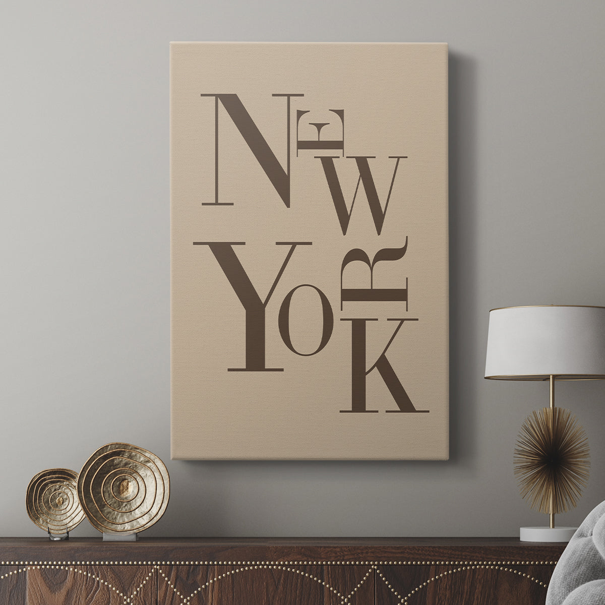 Neutral City Center Type I - Canvas Art Print