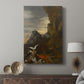 Canvas art print featuring a tragic moment depicted with strong movement and contrast displayed in a modern interior space.