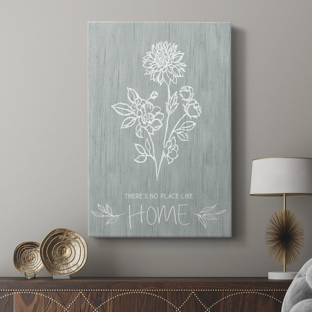 No Place Like Home Sketch - Canvas Art Print