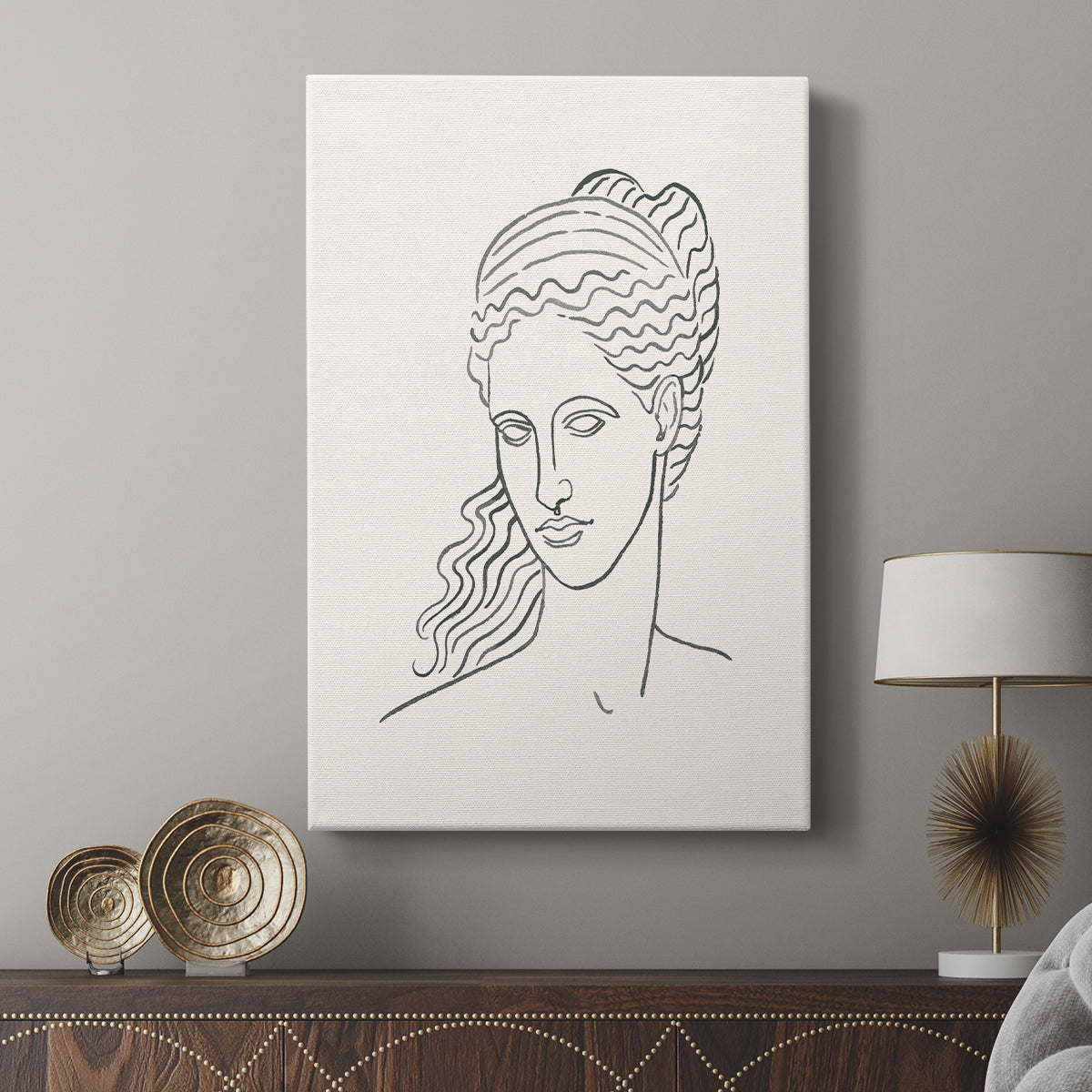 Greek Busts II - Canvas Art Print